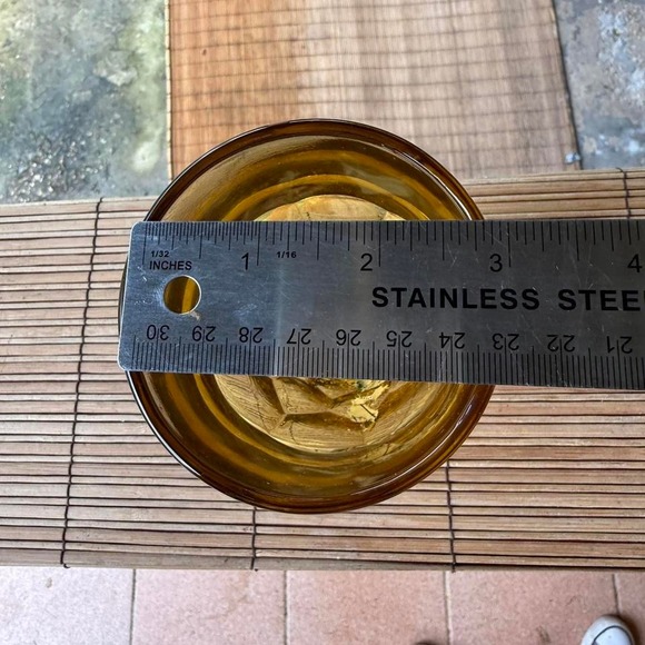 TWO Anchor Hocking Golden Toast – Vintage‎ Georgian Amber Glasses (Set of 2) - Picture 6 of 8